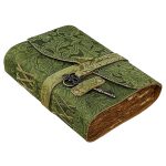 Garden Flower Key Leather Journal Notebook & Sketchbook