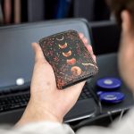 Leather Print Credit Card Case, Leather Wallet, Leather Card Holder