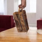 Leather Toiletry Bag, Groomsmen Gift Dopp Kit Bag